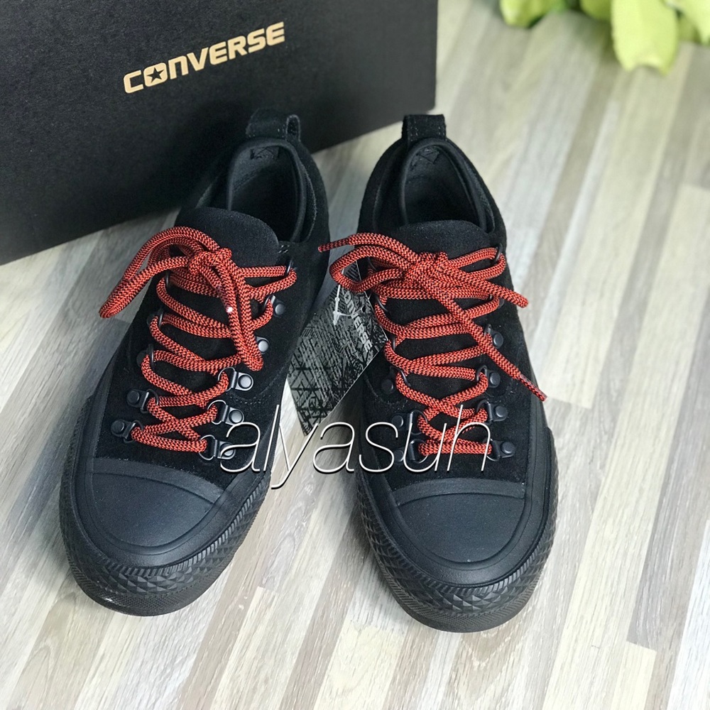 NWT Converse Ctas Descent OX Black WMNS AUTHENTIC - Picture 3 of 6